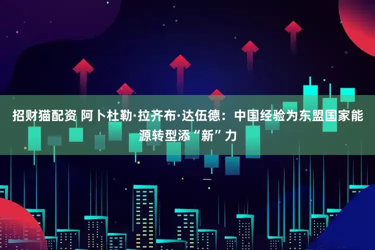 招财猫配资 阿卜杜勒·拉齐布·达伍德：中国经验为东盟国家能源转型添“新”力
